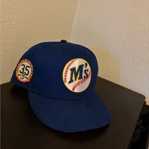 New Era Blue and Yellow Seattle Mariners 59FIFTY Cap